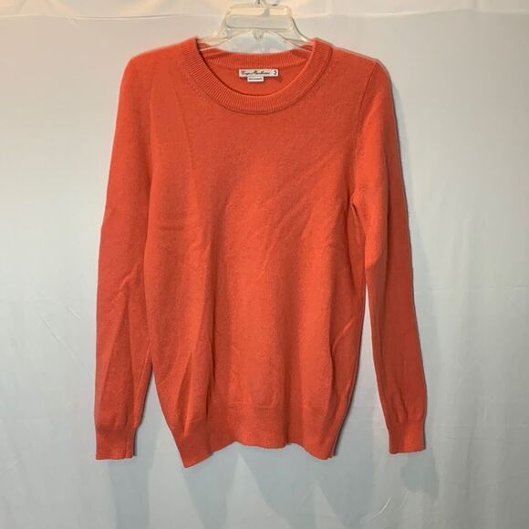 ENZO Mantavani cashmere sweater crew neck long sleeves women’s size medium - Picture 1 of 9